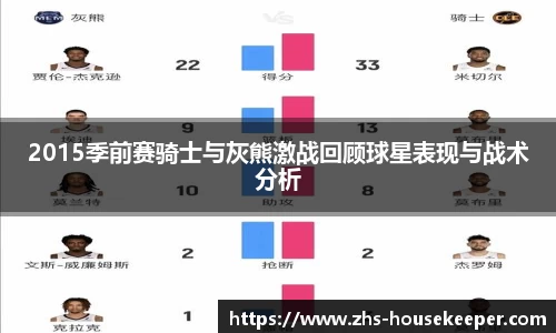 2015季前赛骑士与灰熊激战回顾球星表现与战术分析